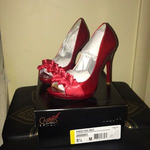 Carlos Santana Red High Heels